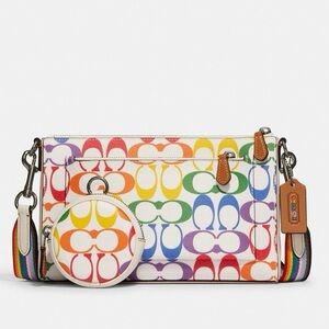 Coach 2023 “Pride” Limited Edition Multicolored Rainbow Shoulder Bag.